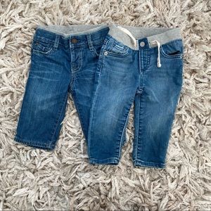 Pair of Gap Baby pull on jeans, 6-12 M